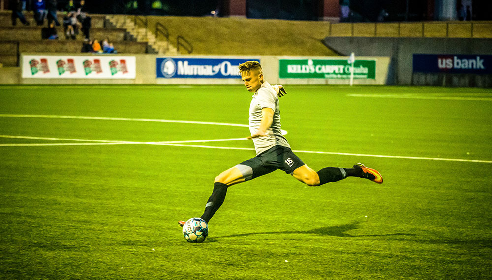 soccer player on a soccer field